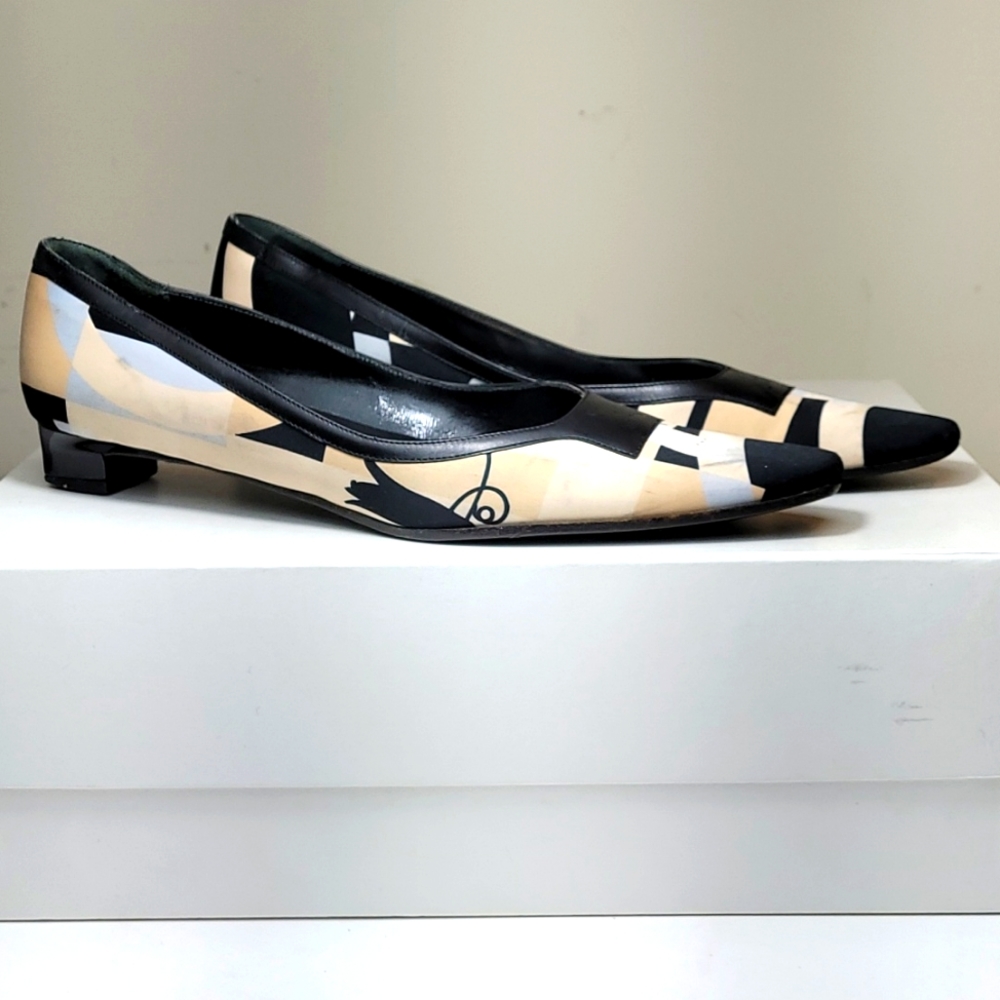 Ferragamo fabric flats size 8AAA